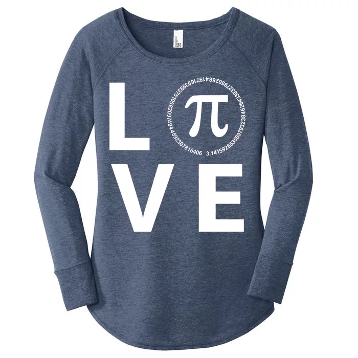 Love Pi Day 3.14 March 14th Math Geek Women's Perfect Tri Tunic Long Sleeve Shirt