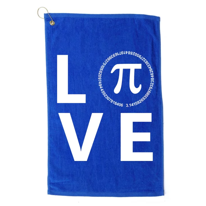 Love Pi Day 3.14 March 14th Math Geek Platinum Collection Golf Towel