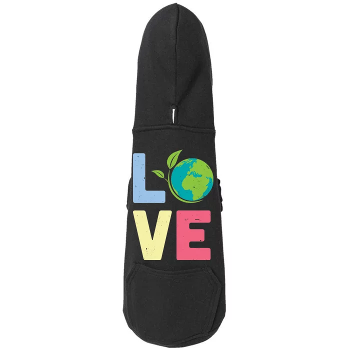 Love Planet Earth Day Doggie 3-End Fleece Hoodie