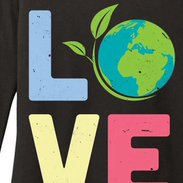 Love Planet Earth Day Womens CVC Long Sleeve Shirt