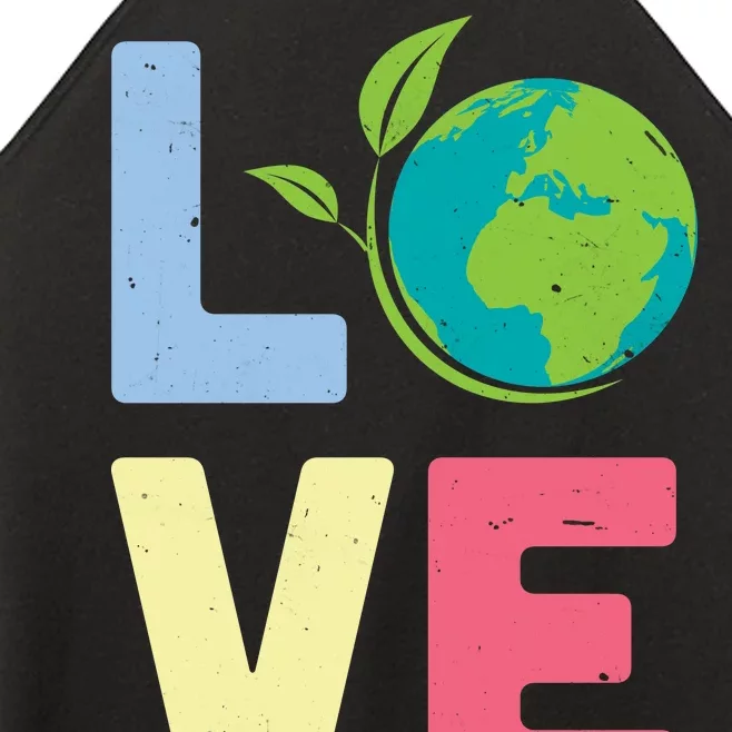 Love Planet Earth Day Women’s Perfect Tri Rocker Tank