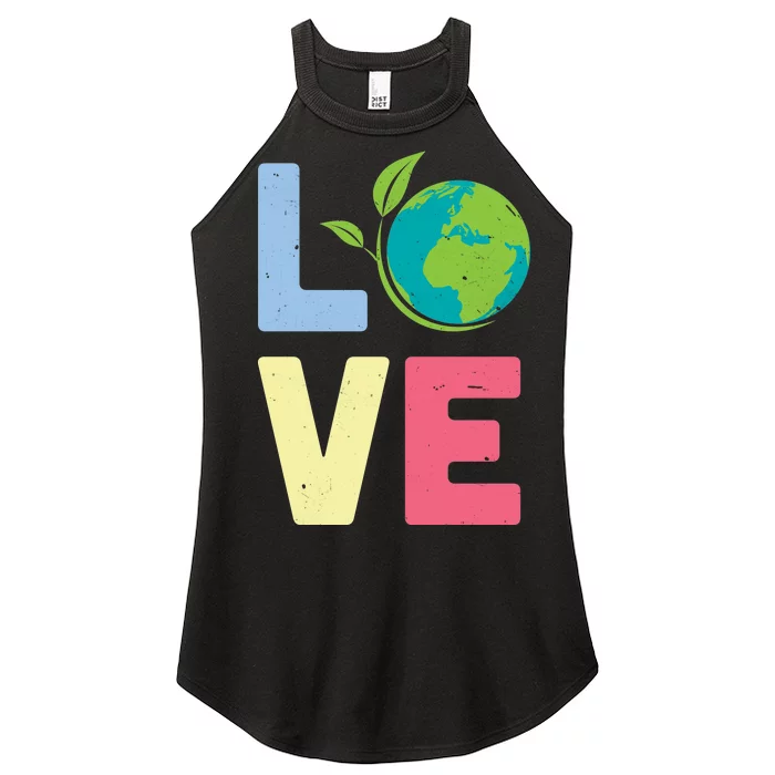 Love Planet Earth Day Women’s Perfect Tri Rocker Tank