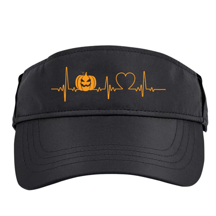 Love Pumpkins Halloween Heartbeat Adult Drive Performance Visor