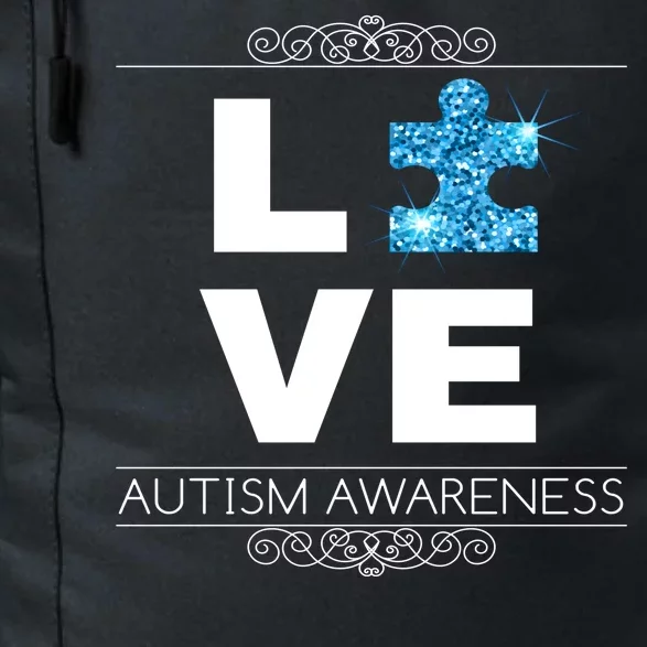 Love Puzzle Piece Autism Awareness Design Daily Commute Backpack