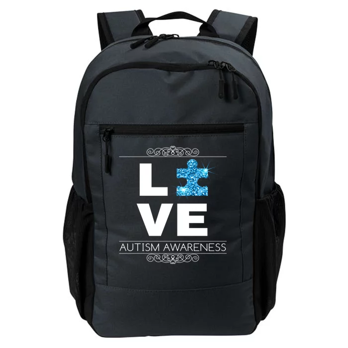 Love Puzzle Piece Autism Awareness Design Daily Commute Backpack