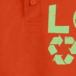 LOVE Recycle Earth Day Dry Zone Grid Performance Polo