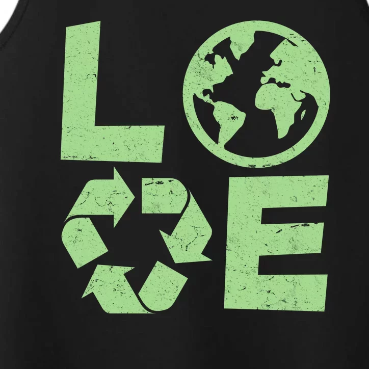 LOVE Recycle Earth Day Performance Tank