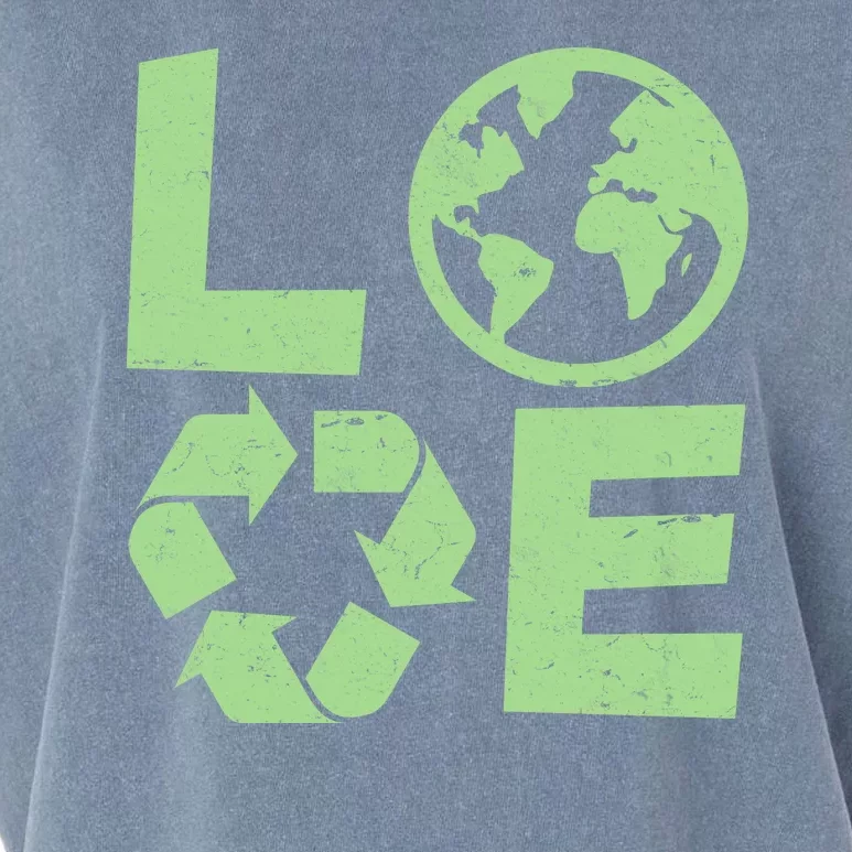 LOVE Recycle Earth Day Garment-Dyed Women's Muscle Tee