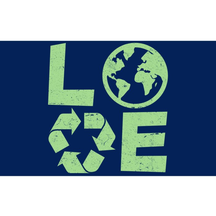 LOVE Recycle Earth Day Bumper Sticker