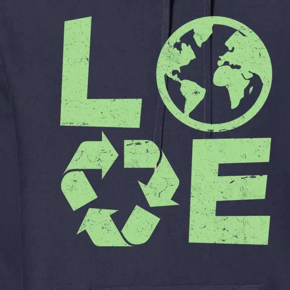 LOVE Recycle Earth Day Premium Hoodie