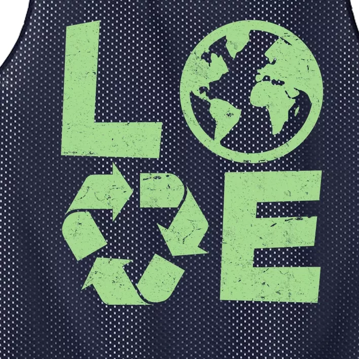 LOVE Recycle Earth Day Mesh Reversible Basketball Jersey Tank