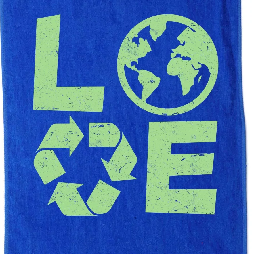 LOVE Recycle Earth Day Platinum Collection Golf Towel