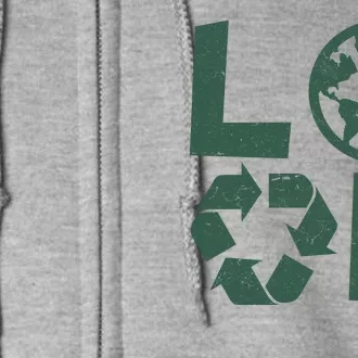 LOVE Recycle Earth Day Full Zip Hoodie