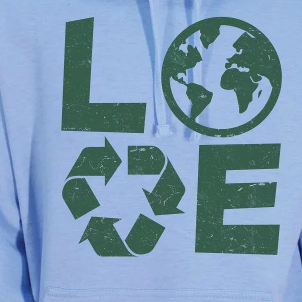 LOVE Recycle Earth Day Unisex Surf Hoodie