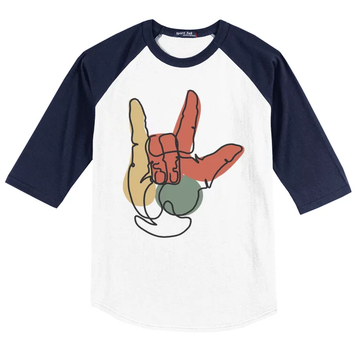 Love Sign Language Baseball Sleeve Shirt