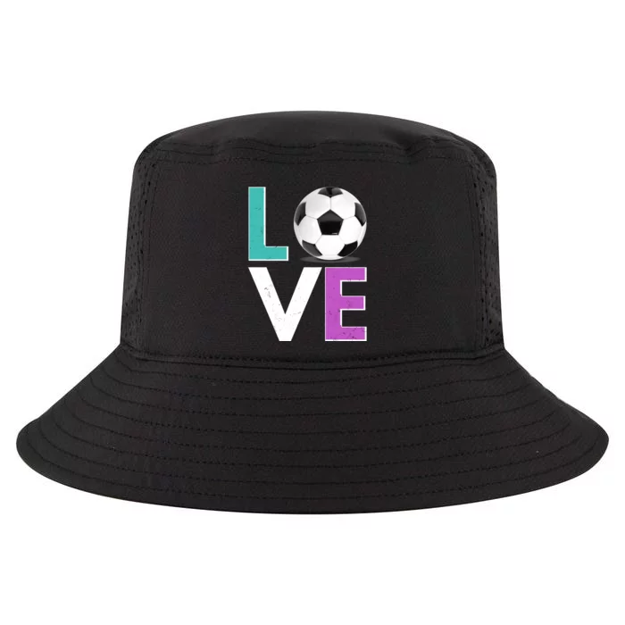 LOVE Soccer Sports Fan Cool Comfort Performance Bucket Hat