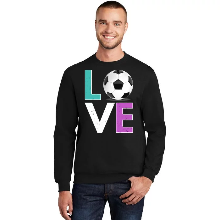 LOVE Soccer Sports Fan Sweatshirt