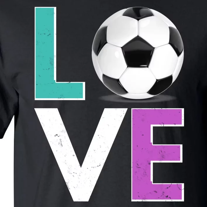 LOVE Soccer Sports Fan Tall T-Shirt