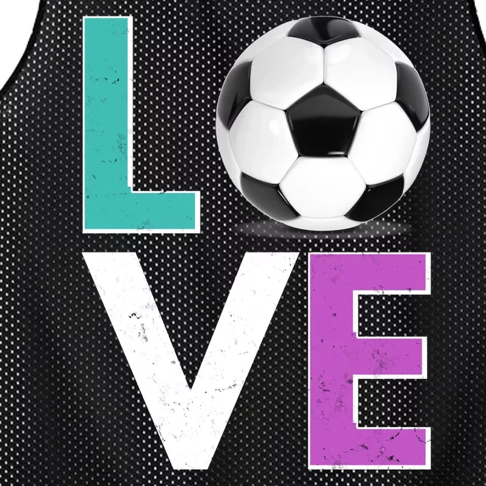 LOVE Soccer Sports Fan Mesh Reversible Basketball Jersey Tank