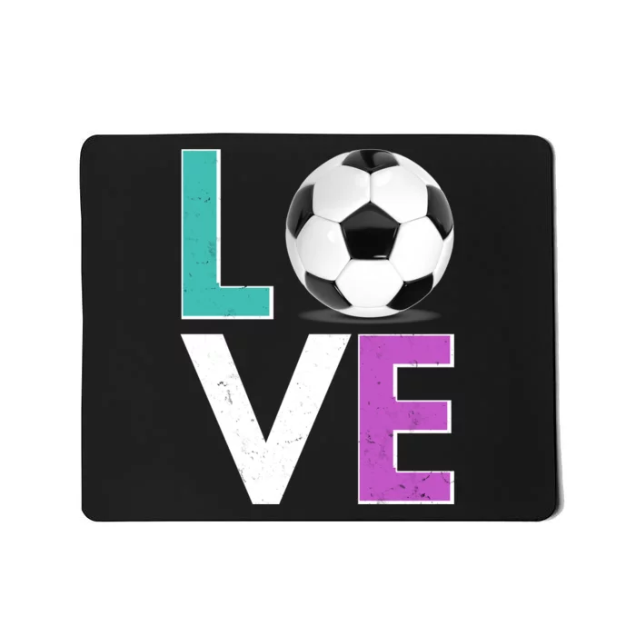 LOVE Soccer Sports Fan Mousepad