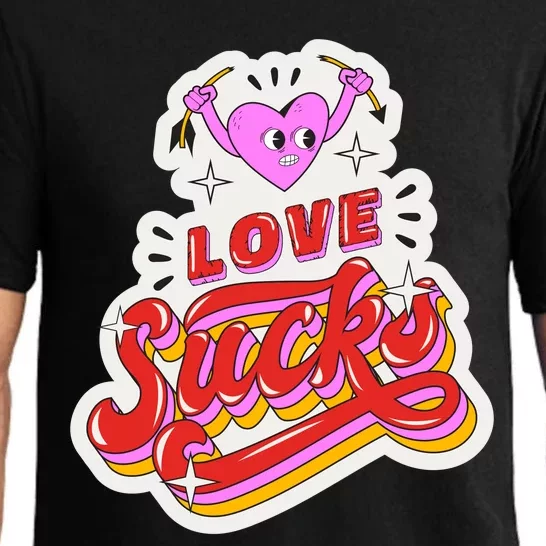 Love Sucks Funny Valentine's Day Pajama Set