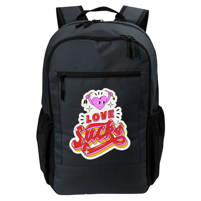 Love Sucks Funny Valentine's Day Daily Commute Backpack