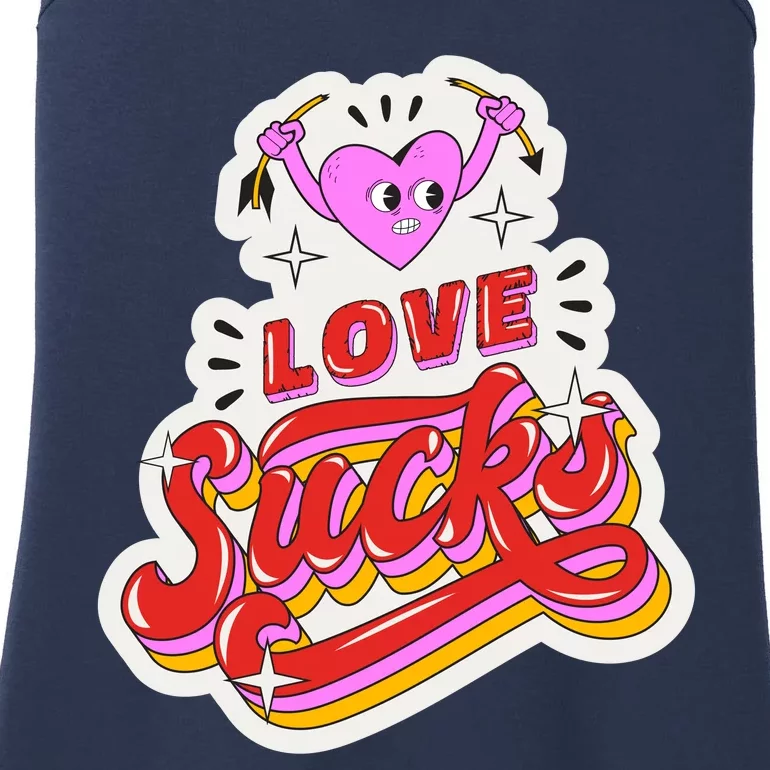 Love Sucks Funny Valentine's Day Ladies Essential Tank