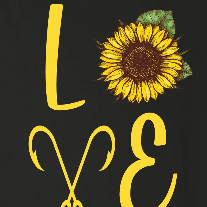 Love Sunflower And Fishing Toddler Long Sleeve Shirt