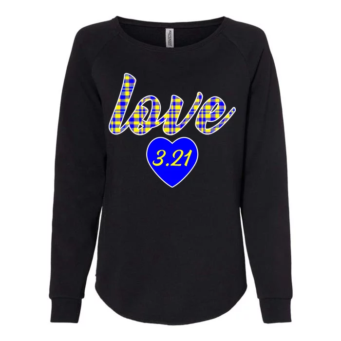 Love Support Down Syndrome Awareness Womens California Wash Sweatshirt