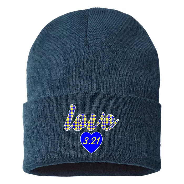 Love Support Down Syndrome Awareness Sustainable Knit Beanie