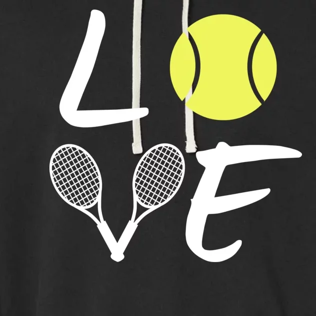 Love Tennis Garment-Dyed Fleece Hoodie