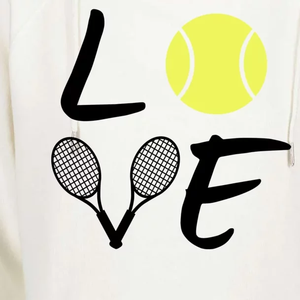 Love Tennis Womens Funnel Neck Pullover Hood