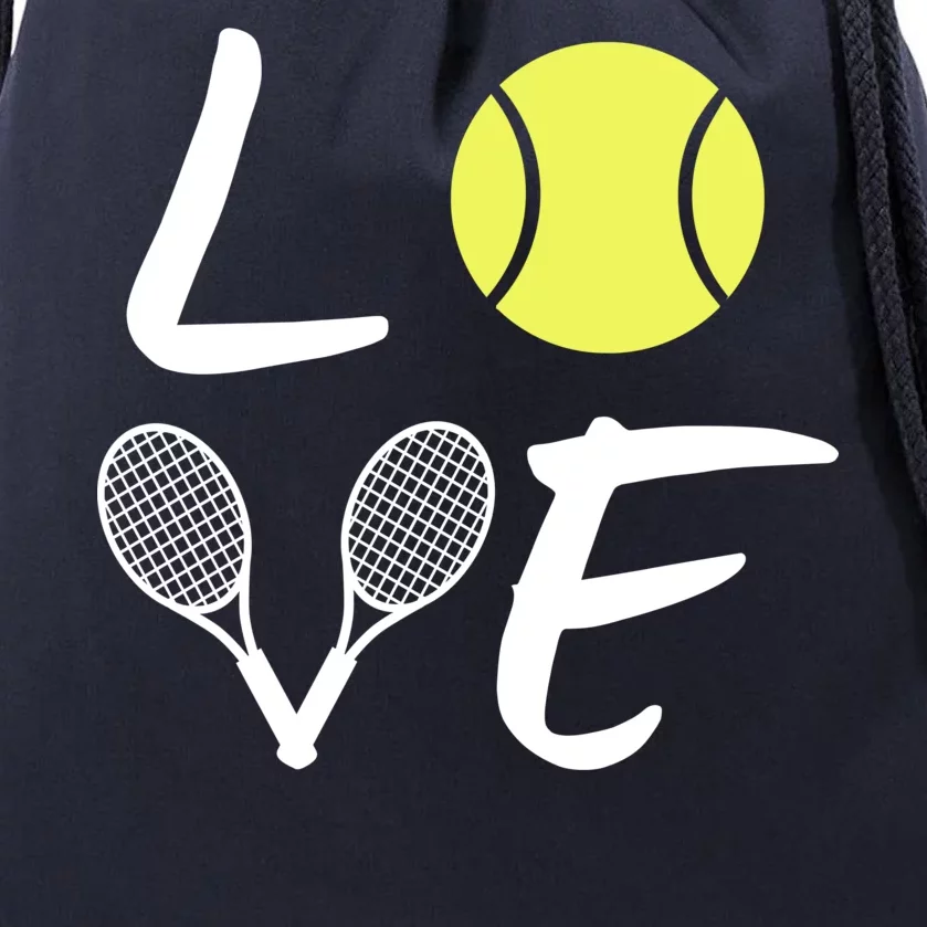 Love Tennis Drawstring Bag