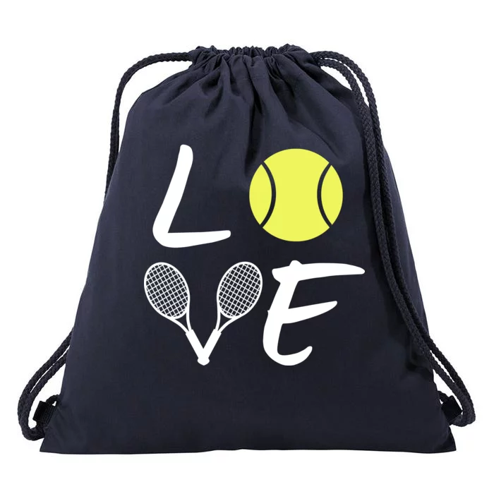 Love Tennis Drawstring Bag