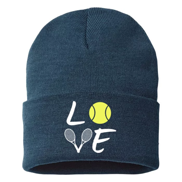 Love Tennis Sustainable Knit Beanie