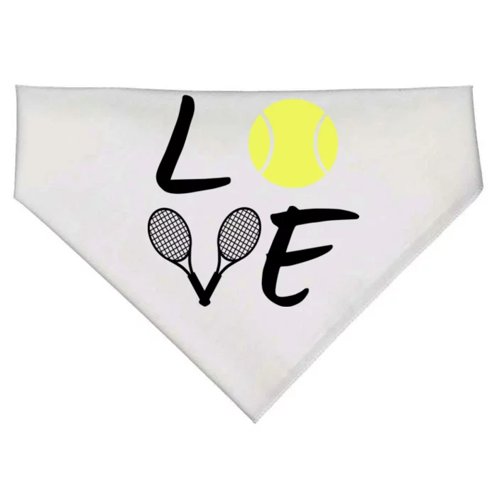 Love Tennis USA-Made Doggie Bandana