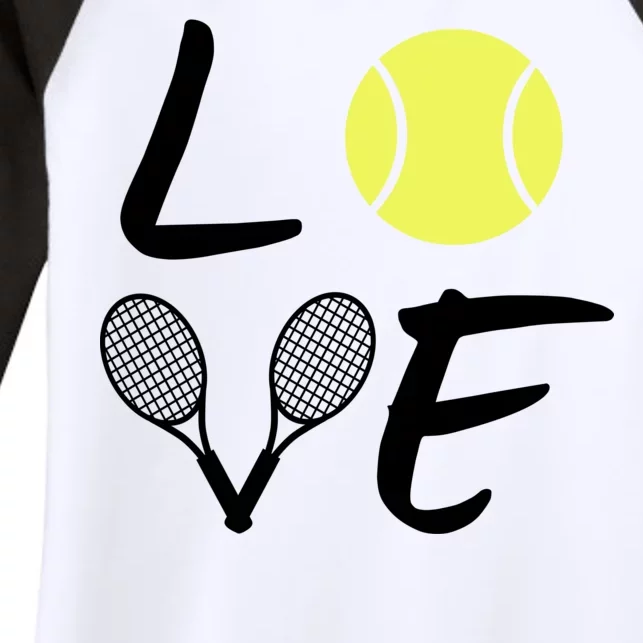 Love Tennis Women's Tri-Blend 3/4-Sleeve Raglan Shirt