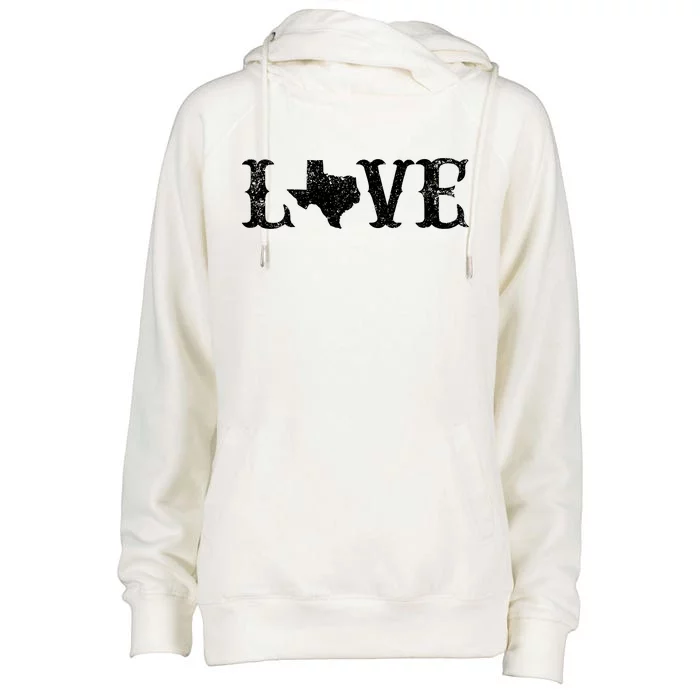 Love Texas Womens Funnel Neck Pullover Hood