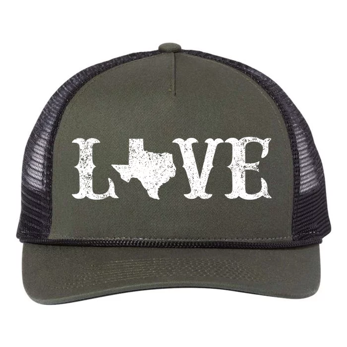 Love Texas Retro Rope Trucker Hat Cap