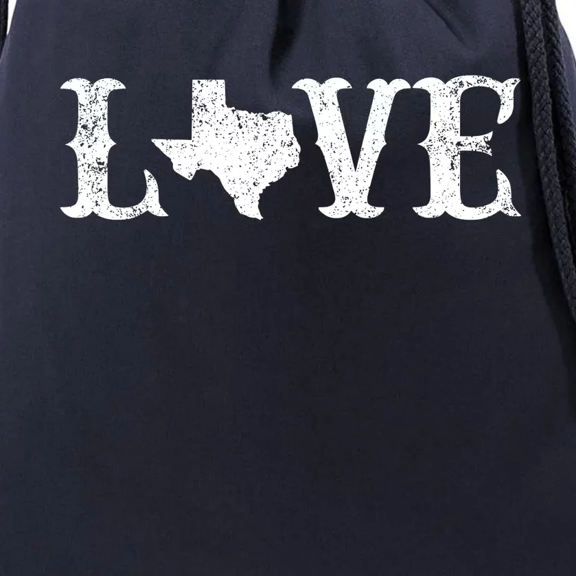 Love Texas Drawstring Bag