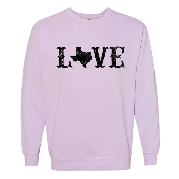 Love Texas Garment-Dyed Sweatshirt