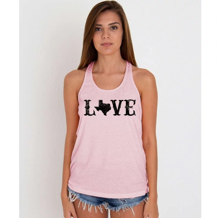 Love Texas Women's Knotted Racerback Tank