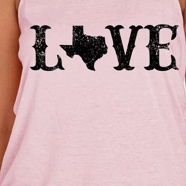 Love Texas Women's Knotted Racerback Tank