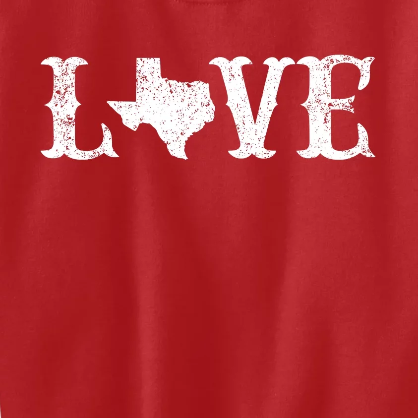 Love Texas Kids Sweatshirt