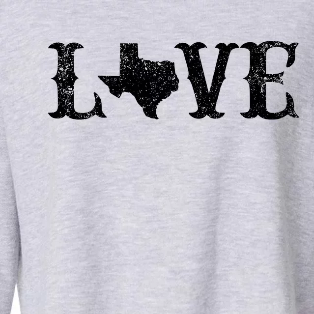 Love Texas Cropped Pullover Crew