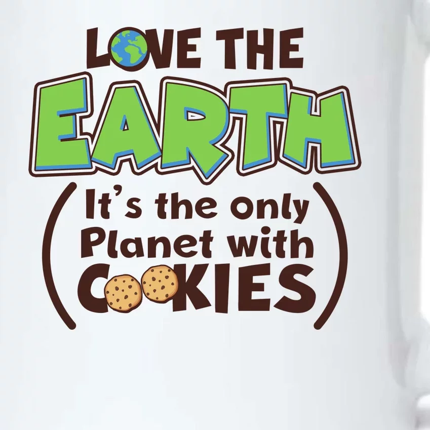 Love the Earth It's the Only Planet with Cookies Black Color Changing Mug