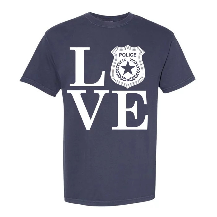 Love The Police Garment-Dyed Heavyweight T-Shirt