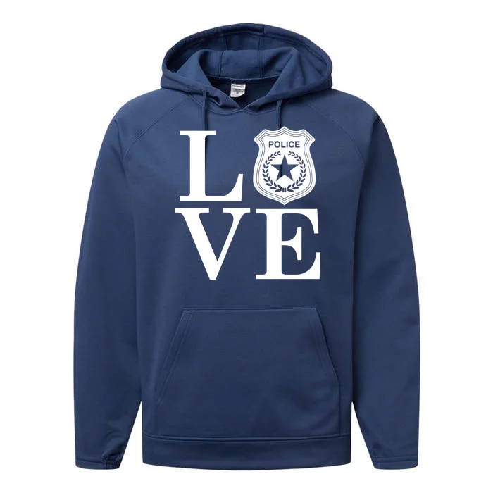 Love The Police Performance Fleece Hoodie