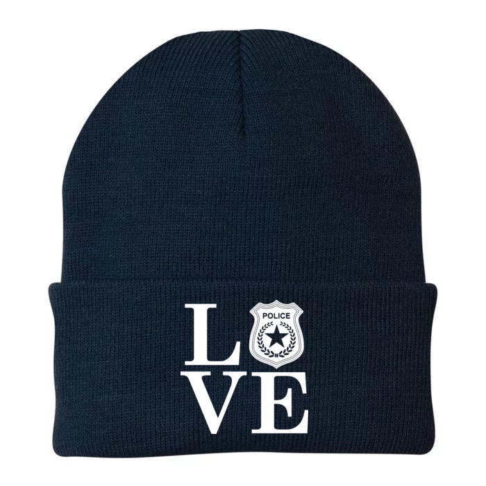 Love The Police Knit Cap Winter Beanie