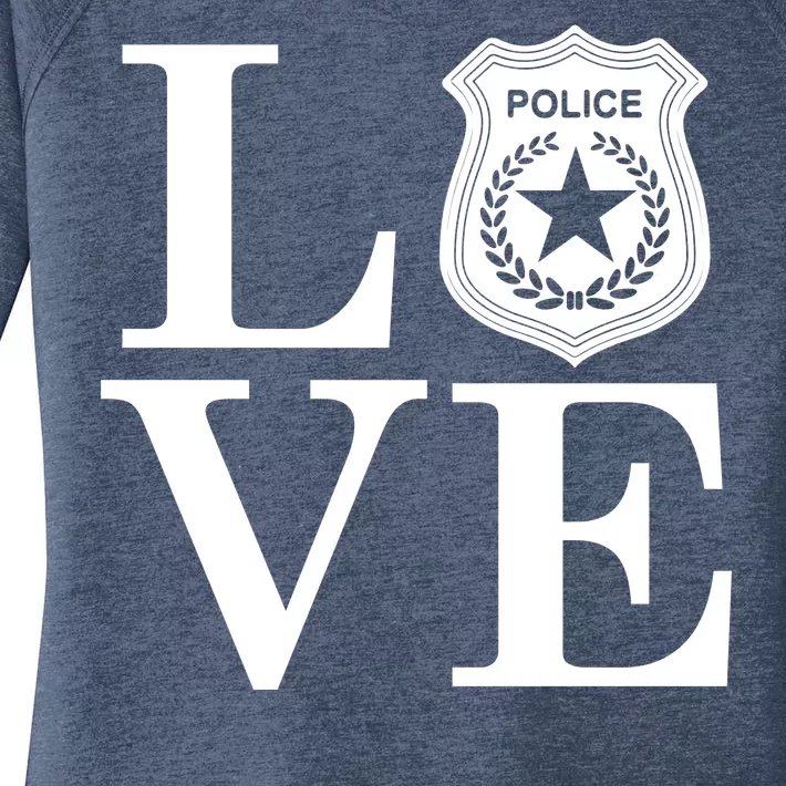 Love The Police Women's Perfect Tri Tunic Long Sleeve Shirt